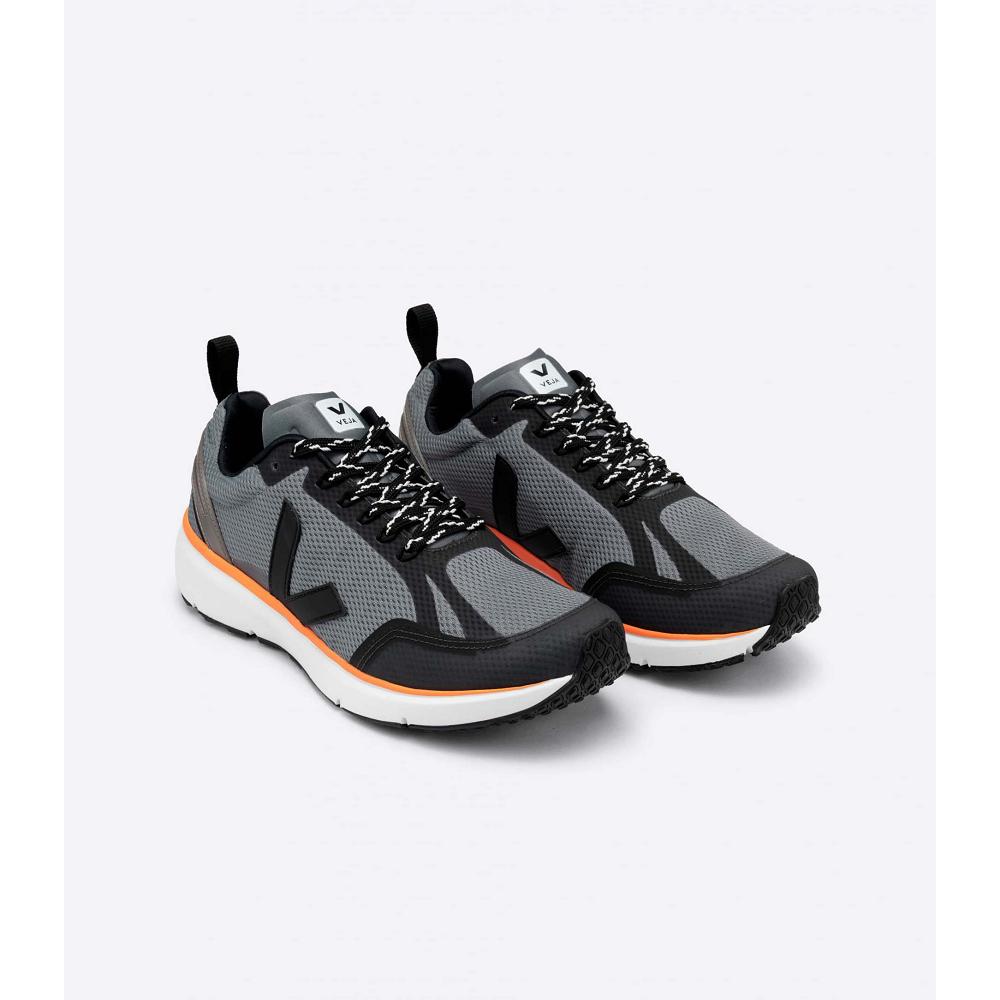 Men's Veja CONDOR 2 ALVEOMESH CONCRETE Running Shoes Black | ZA 128GSO